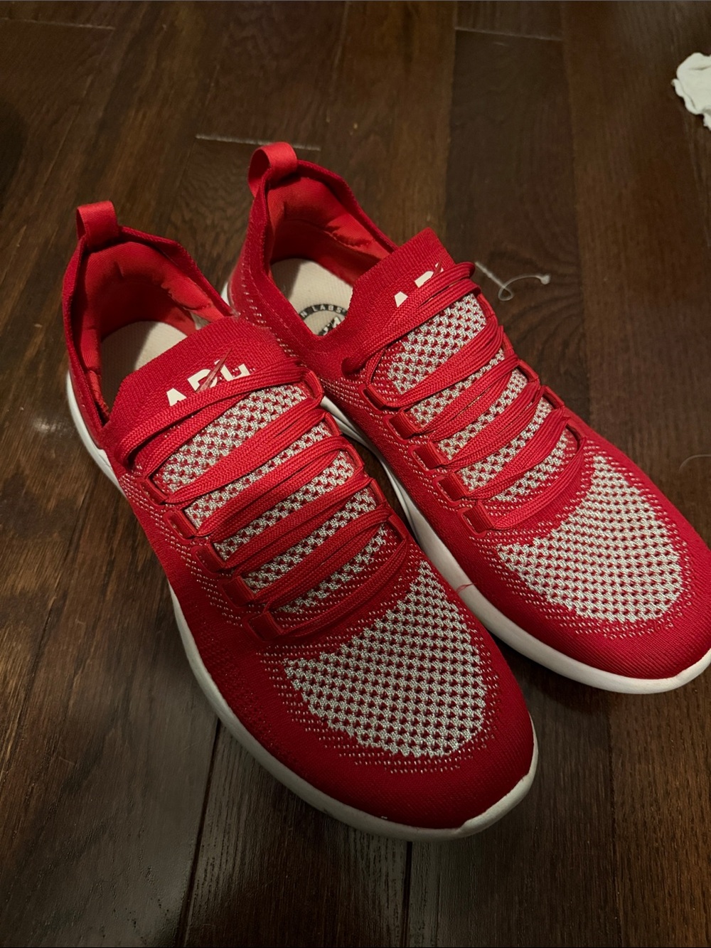 APL Red and White Women's Athletic Sneakers